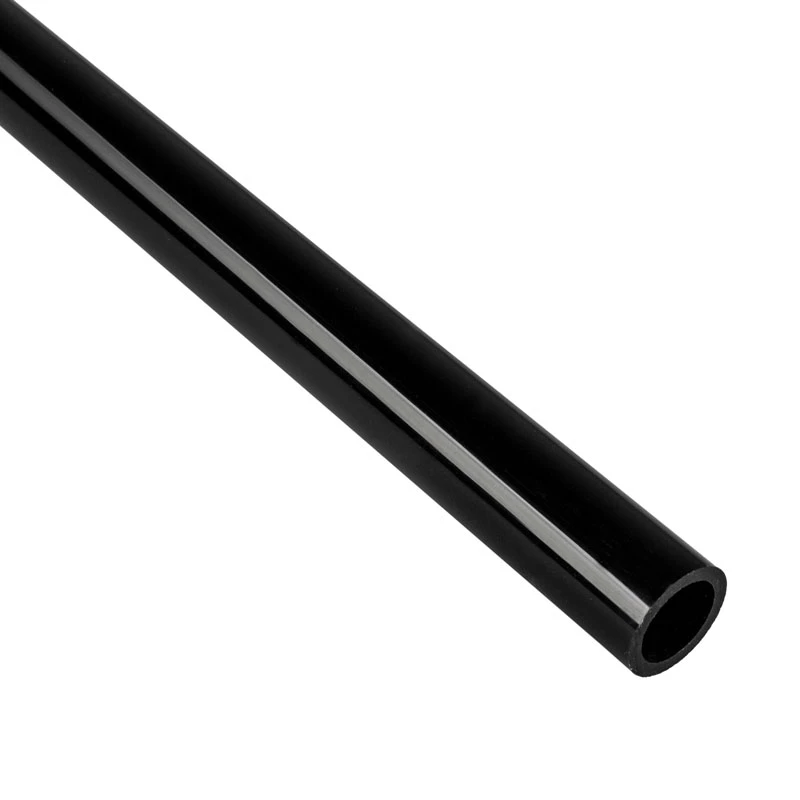 Bitspower Crystal Link Tube tubo 16/12 mm, 1000 mm, preto