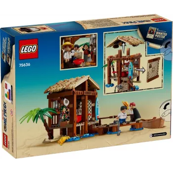 Conjunto de construção LEGO One Piece 75636 Cabana da Aldeia do Moinho de Vento, 299 peças, 3 minifiguras, 8+ anos