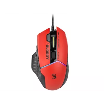Rato gaming A4Tech Bloody W95Max – destro, com fio USB, 12000 DPI, 1 ms, 250 ips, 50 milhões de cliques, 146 g