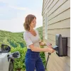 Posto de carregamento de VE de parede Hager witty one 11 kW de 3 fases com ficha Tipo 2, RFID, Bluetooth, cabo de 4,5 m, IP55, IK10