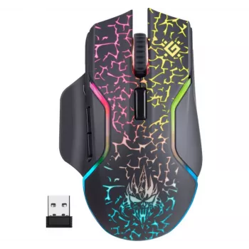 Rato Defender Oneshot GM-067 Gaming destro RF sem fios + USB Type
