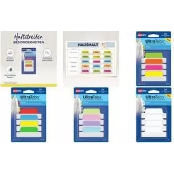 Etiquetas de identificação AVERY 74789 poliéster branco escrevível 63,5 x 25 mm para dossiês e pastas