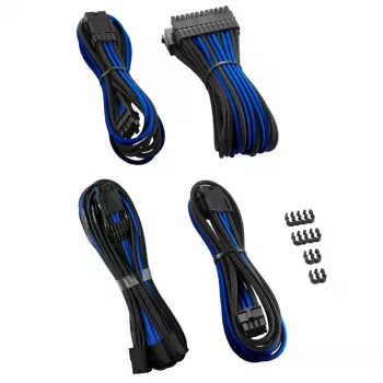 Kit de extensão de cabo CableMod PRO ModMesh 12VHPWR preto/azul — extensão de alimentação para GPU 12VHPWR