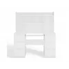 Conjunto secretária KUBA + módulo de extensão, branco