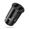 everActive CC-25C carregador de automóvel, 2x USB 12 W, com cabo USB-C