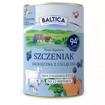 BALTICA regional flavours Cachorro Borrego com Vitela - Comida húmida para cães - 400g