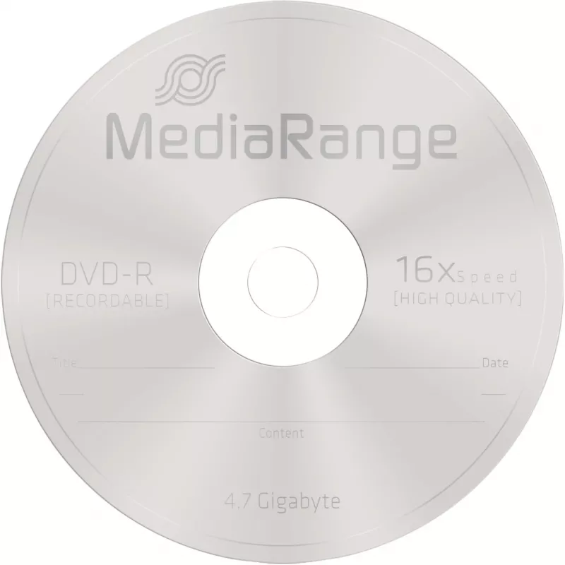 DVD virgem MediaRange MR442 4,7 GB DVD-R 100 unid.