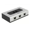 Hub DeLOCK 87673 1000 Mbit/s preto cinzento