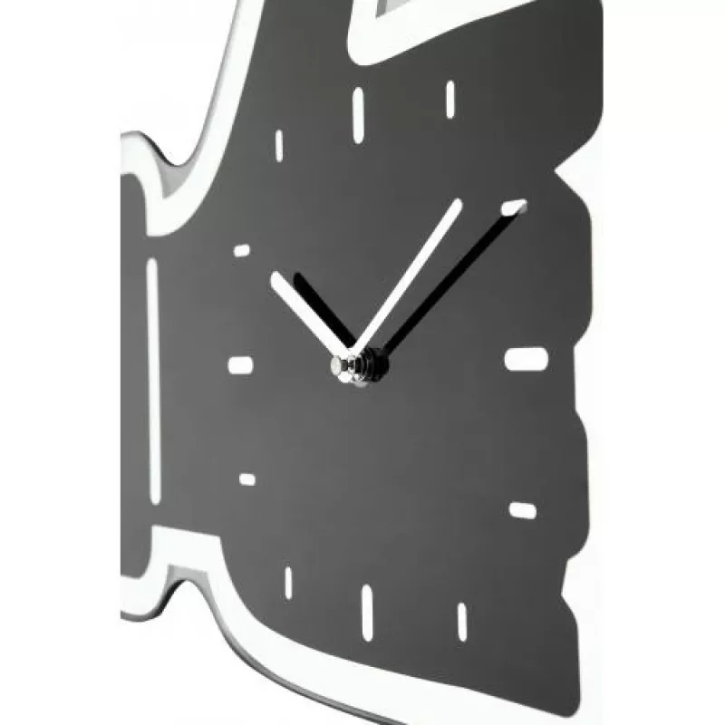 NeXtime Relógio de parede 3072zw Thumbs up, 40,5x41 cm, parede, preto/prateado