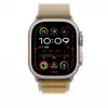 Pulseira Apple 49mm Tan Alpine Loop Large Natural Titanium Finish