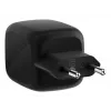 Carregador rápido AC de interior Belkin WCH020kqBK, 2× USB-C, compatibilidade universal, proteção de corrente, preto