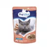 PREVITAL Cat Food Mix 4 Flavors comida húmida para gatos adultos esterilizados, frango, vitela, salmão, aves, 96 x 100 g (9,6 kg)