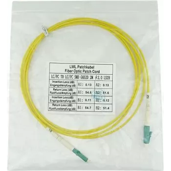 Cabo de fibra ótica BlueOptics SFP2121BU20MM, 20 m, conector LC, G.657.A1, amarelo