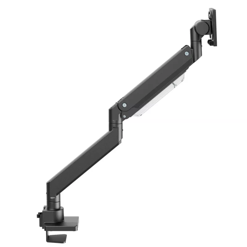 Suporte de monitor de braço duplo Maclean MC-968 com mola a gás 17-57 27 kg carga pesada estável totalmente articulado suporte VESA máx. 200x200