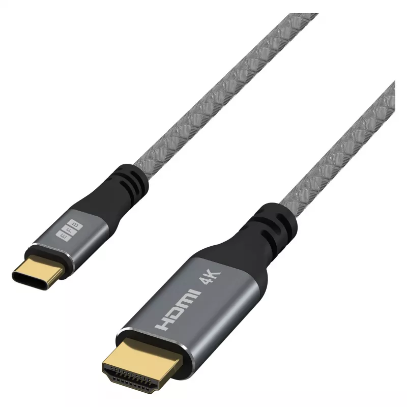 Cabo USB-C para HDMI EFB Elektronik 4K30Hz cinzento - Cabo - Digital/Dados (USB-HDMI-00001)