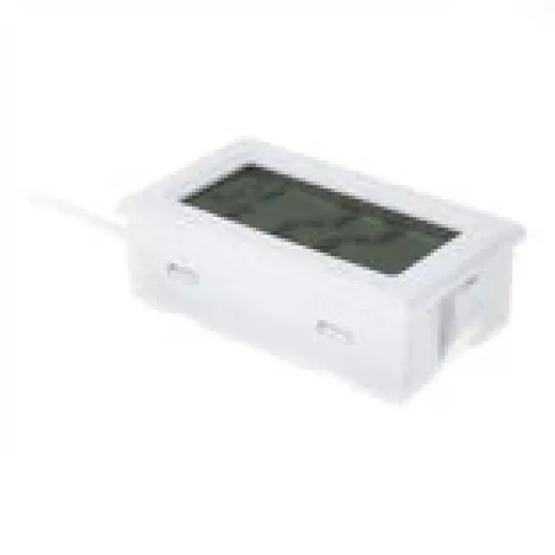 Termómetro digital Lamptron TS708 com ligação roscada G1/4 polegadas, branco