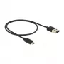 Cabo USB DeLOCK 83845 USB 2.0 0,5 m USB A Micro-USB B preto