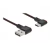 Cabo USB DeLOCK EASY-USB 2.0 ficha Type-A para ficha Type-C 0,5 m preto