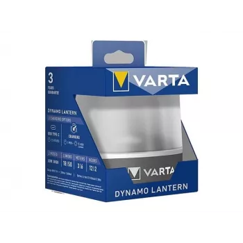 Lanterna dínamo recarregável por manivela Varta 17670 101 111 - luminária de emergência portátil