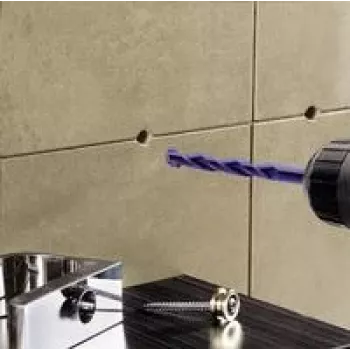 Broca KWB 051380 para vidro e azulejos, 8 mm de diâmetro, 120 mm de comprimento
