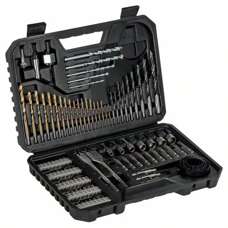 Conjunto de acessórios Bosch V-Line 103 peças — conjunto de acessórios de brocas e aparafusamento Bosch 103 peças