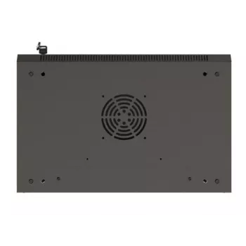 Armário de rack de parede LANBERG WF03-5304-10B 19 polegadas 4U preto, porta de vidro