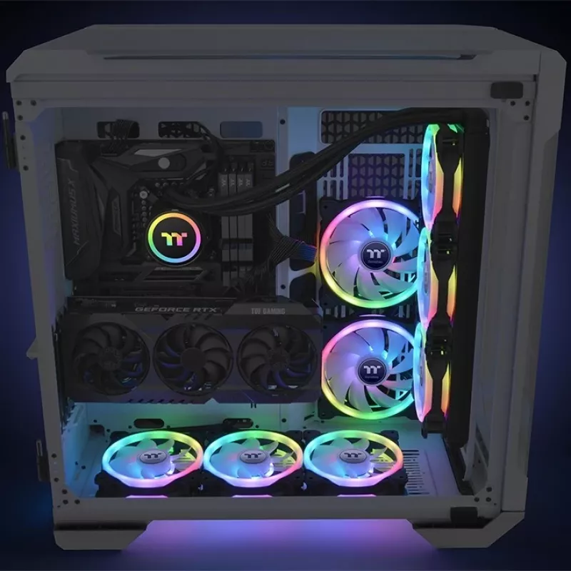 Ventoinha Thermaltake SWAFAN 14 RGB, 14 cm, preto, 500–2000 RPM