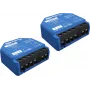 Interruptor inteligente Shelly 1 Gen3, sem fios, 240 V AC, caixa de plástico, 42×16×37 mm, pack de 2