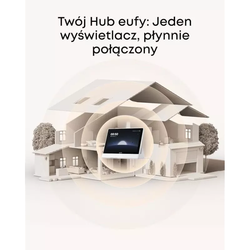 Assistente de segurança doméstica Anker Eufy T87A03W1 dispositivo inteligente preto/branco