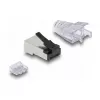 Ficha modular RJ45 DeLOCK Cat.6 50 unid. conjunto com gatilho robusto
