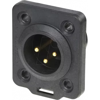 Neutrik NC3MDX-TOP conector de fios XLR preto (NC3MDX-TOP)