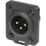 Neutrik NC3MDX-TOP conector de fios XLR preto (NC3MDX-TOP)