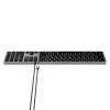 Teclado Satechi fino W3 USB-C com teclado numérico (Space Grey)