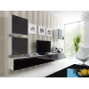 Armário Cama Square VIGO 50/50/30 branco/preto brilhante