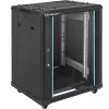 Armário de rede QOLTEC 54518 19 polegadas 15U — caixa de aço para equipamentos de 19 polegadas
