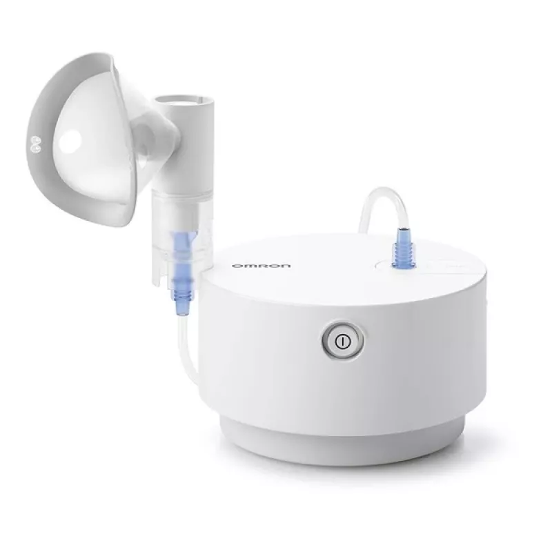 Omron C28P NE-C105-E nebulizador, 2,65 µm MMAD, 0,5 ml/min, branco
