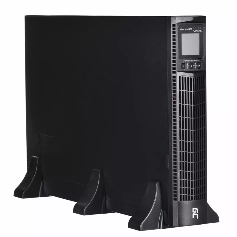 Unidade de alimentação ininterrupta Green Cell UPS15 — conversor online de dupla conversão 3 kVA (2700 W), 6 tomadas de rede, onda sinusoidal pura, LCD, torre, 6×12V/9Ah baterias