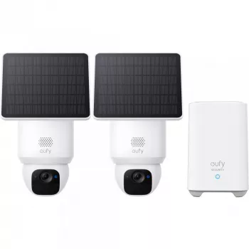 Eufy SoloCam E30 (pack de 2) + Homebase 2 Câmara de vigilância IP Dome Exterior 2048 x 1080 píxeis Parede