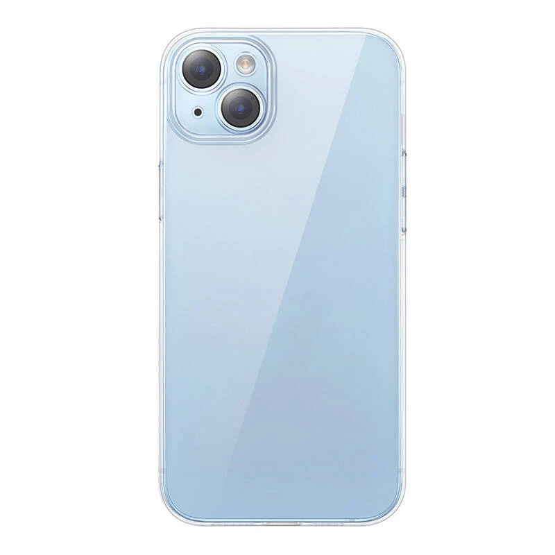 Capa protetora Baseus Crystal Series para iPhone 14 Plus com parte traseira em vidro temperado