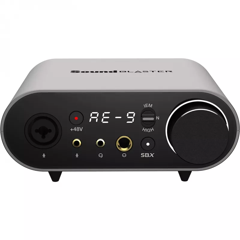 Placa de som Creative Labs SoundBlaster AE-9 — reprodução e gravação de 32 bits / 384 kHz