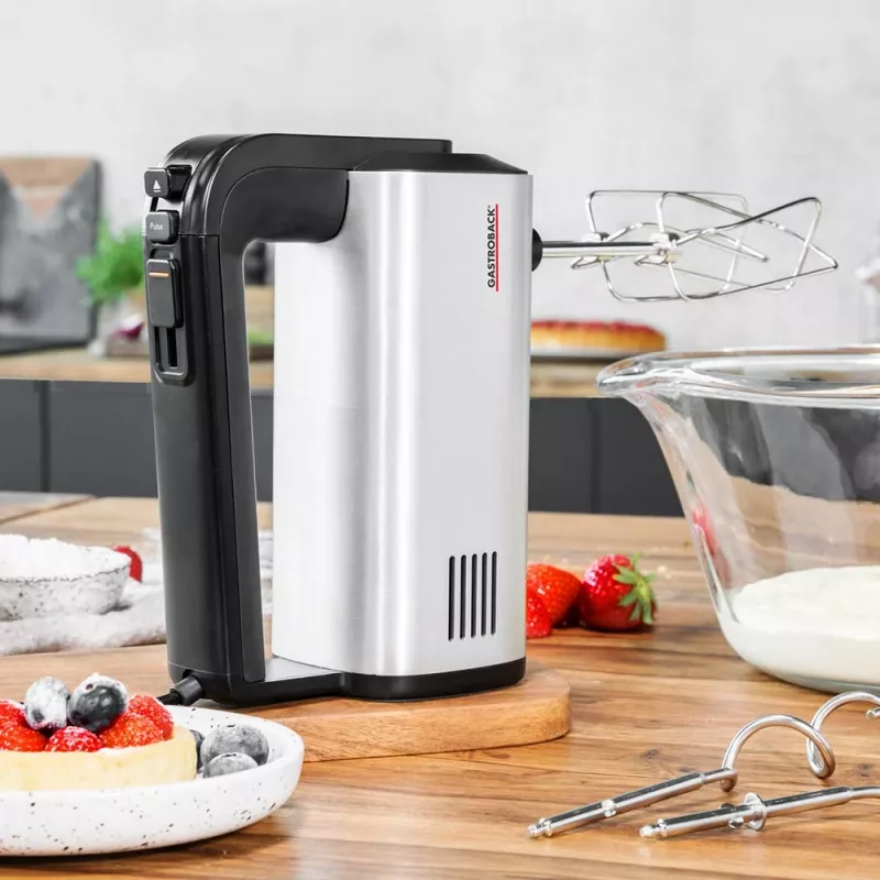 Gastroback 40983 Design Handmixer Pro batedeira de mão, preto/prateado