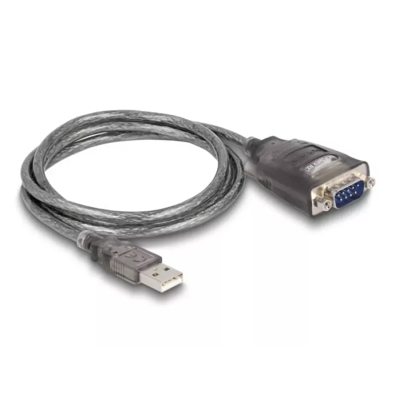 Adaptador de cabo DeLOCK 61400 USB A RS-232 preto