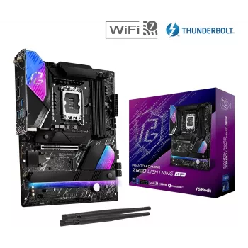 Motherboard ASRock Z890 Lightning WiFi — Intel Z890, LGA1851, ATX, 4× DDR5, Wi‑Fi 7, LAN 2.5Gb, Thunderbolt 4