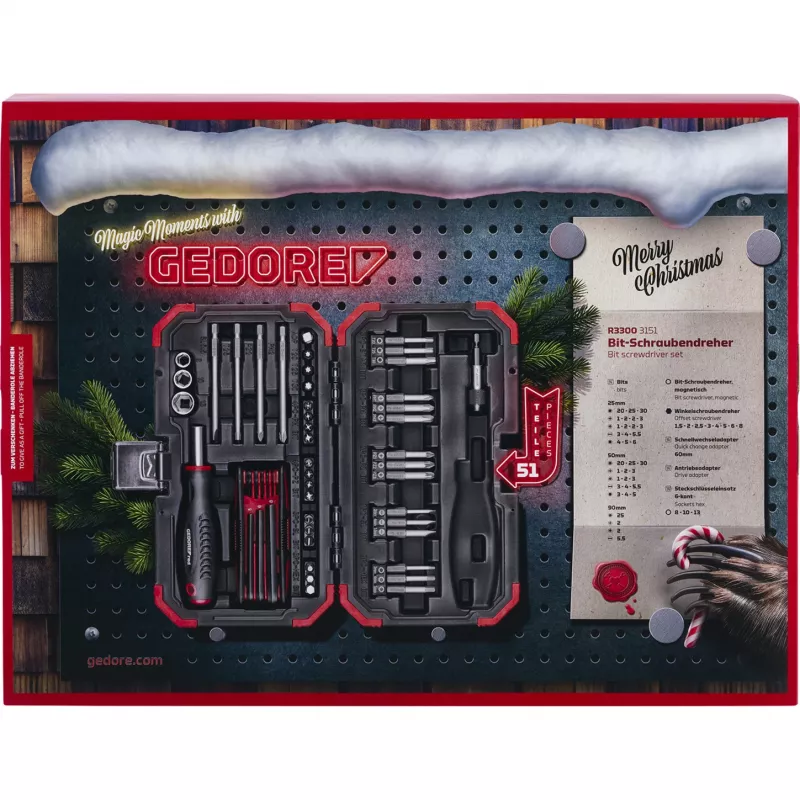 Calendário do Advento Gedore R33003151 2025 — calendário temático de ferramentas, conjunto limitado