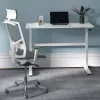 Secretária ajustável em altura manualmente Ergo Office, máx. 40 kg, altura máx. 117 cm, com tampo para trabalho de pé e sentado, ER-401 W