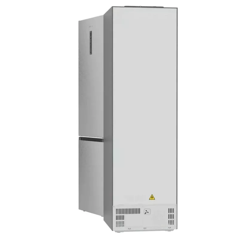 Gorenje NRB620E61X4WFE frigorífico combinado, de instalação livre, NoFrost, 413 l (283 l frigorífico + 130 l congelador inferior), ecrã eletrónico, iluminação LED, classe energética E, aço inoxidável