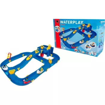 Waterplay Niagara azul amarelo brinquedo movido a água