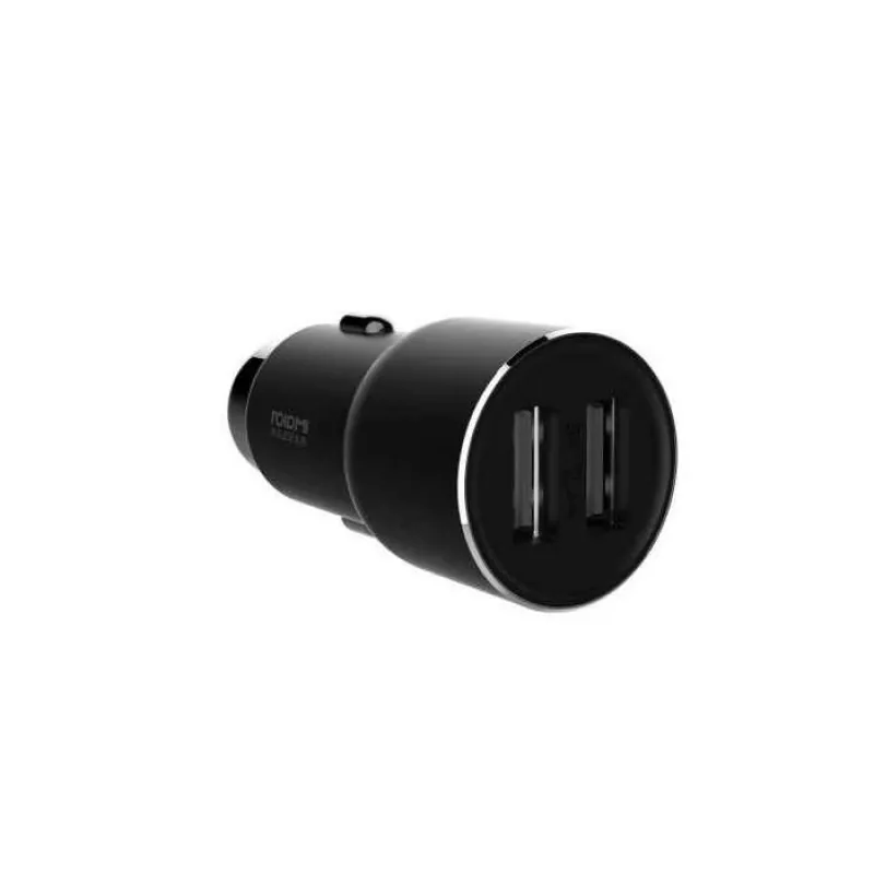 Roidmi 3S carregador de automóvel com transmissor FM, Bluetooth, preto