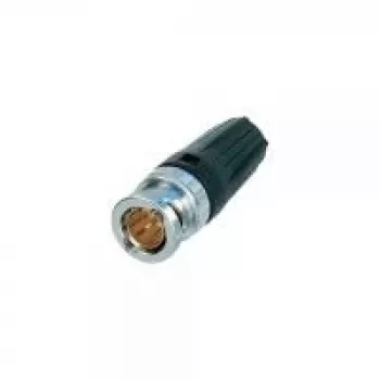 Conector de cabo BNC Neutrik NBNC75BDD6 alumínio – preto (NBNC75BDD6)