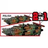 Conjunto de blocos Cobi Armed Forces BWP-1 2630 — conjunto modelo do veículo blindado anfíbio polaco-ucraniano